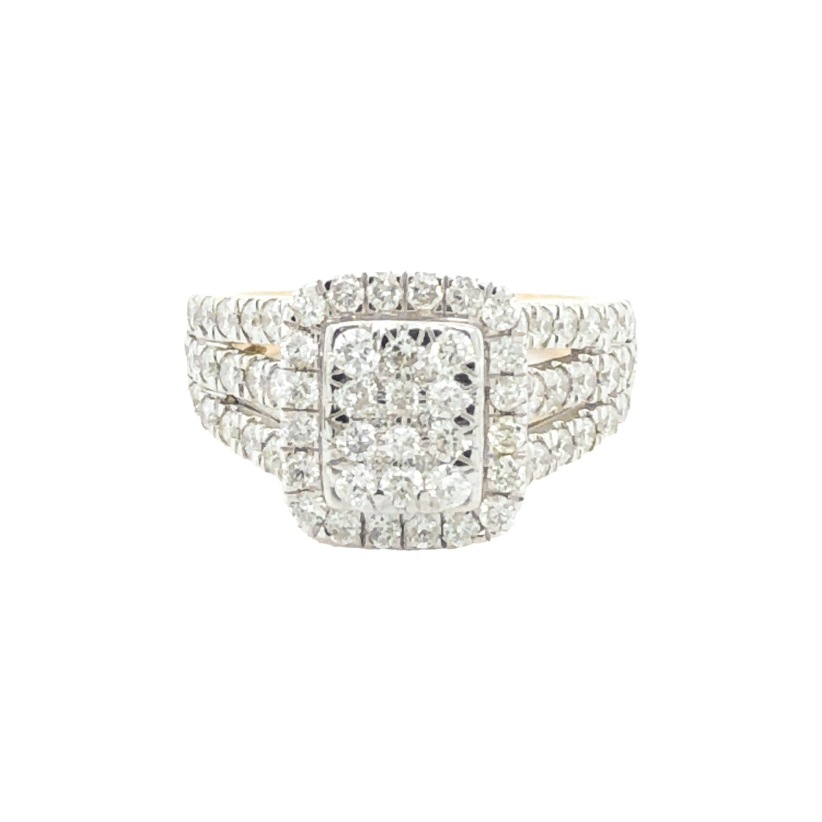 10 Karat Yellow Gold 1.50TDW Diamond Anniversary Celebration Ring