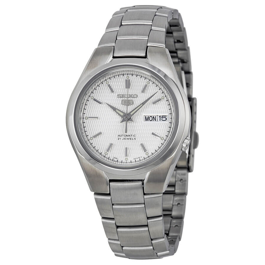 Seiko 5 Sports Automatic Silver Dial Men&#39;s Watch SNK601