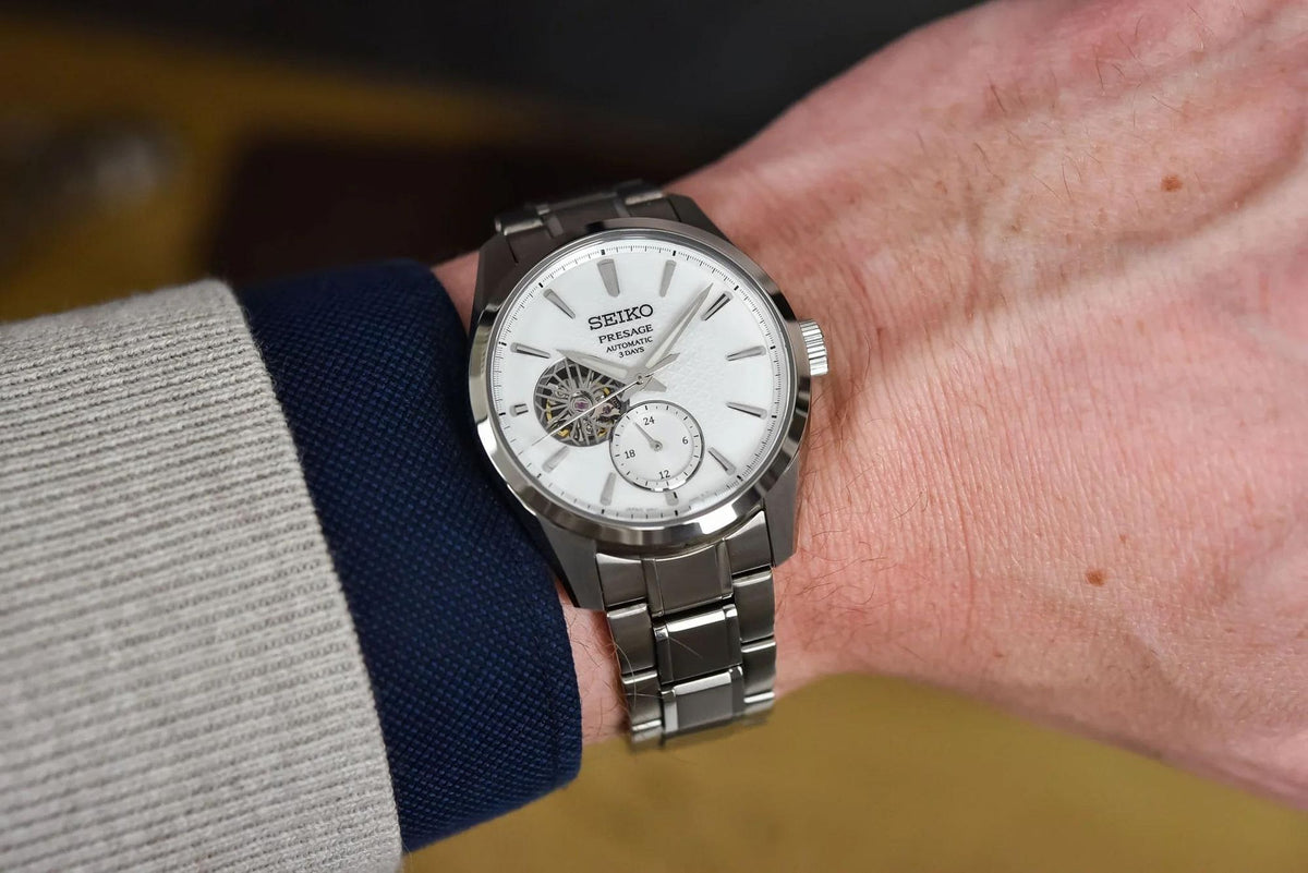 Seiko Presage Shiro Sharp Edged Automatic Mens Watch SPB415J1