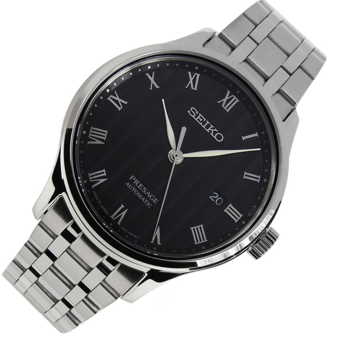 Seiko Presage Zen Garden Automatic Bracelet Black Dial Men&#39;s Watch SRPC81J1