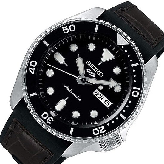 Seiko 5 Sports Automatic Black Dial Men&#39;s Watch SRPD55K2