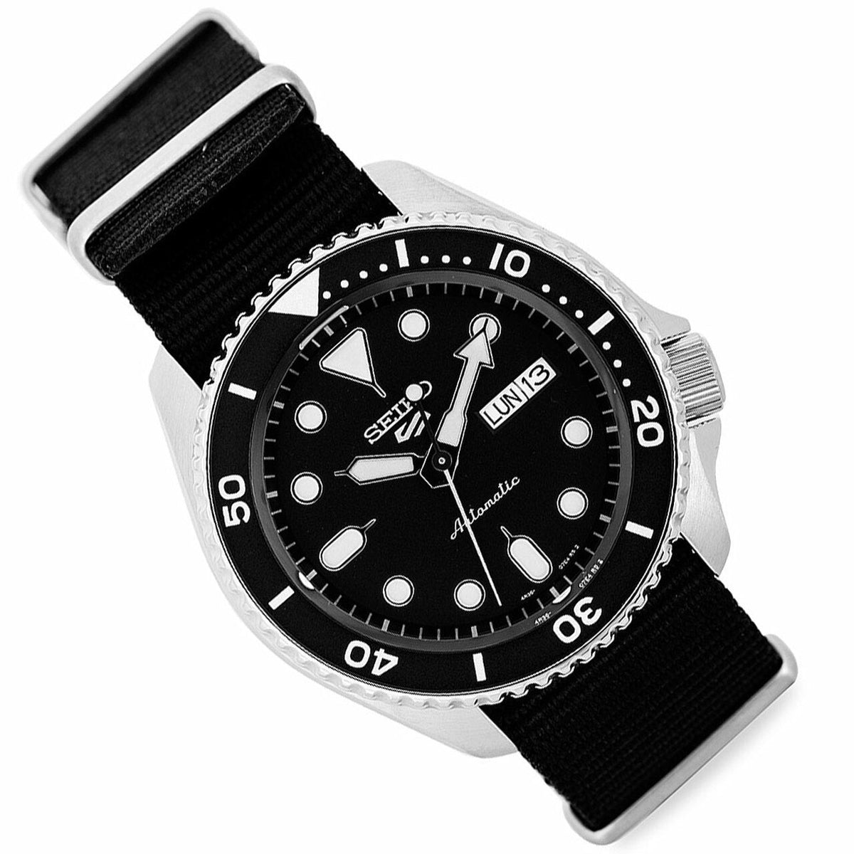 Seiko 5 Sports Automatic Black Dial Men&#39;s Watch SRPD55K3