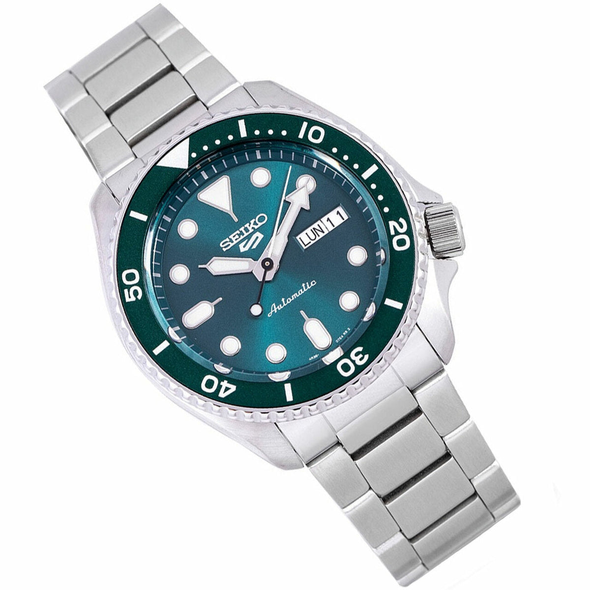 Seiko 5 Sports Automatic Green Dial Men&#39;s Watch SRPD61K1