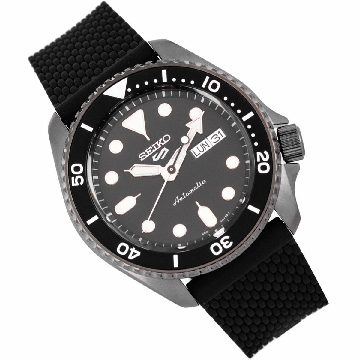 Seiko 5 Sports Automatic Black Dial Men&#39;s Watch SRPD65K2