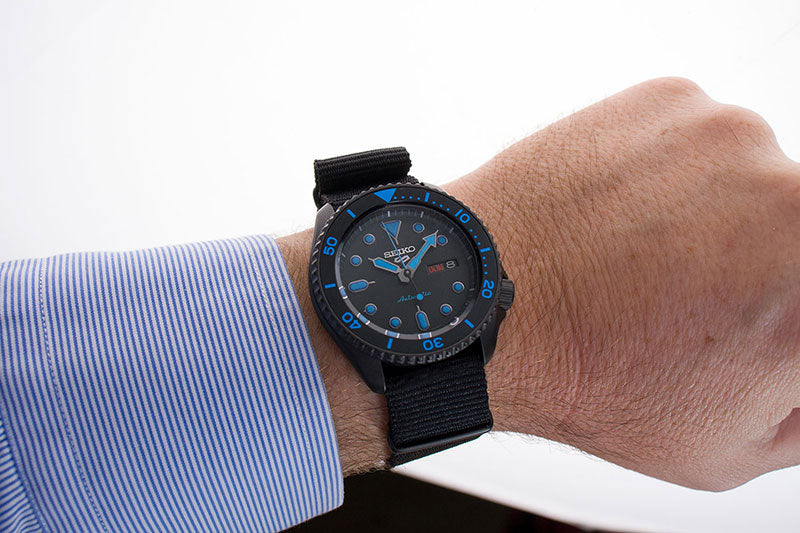 Seiko 5 Sports Automatic Black Dial Men&#39;s Watch SRPD81K1