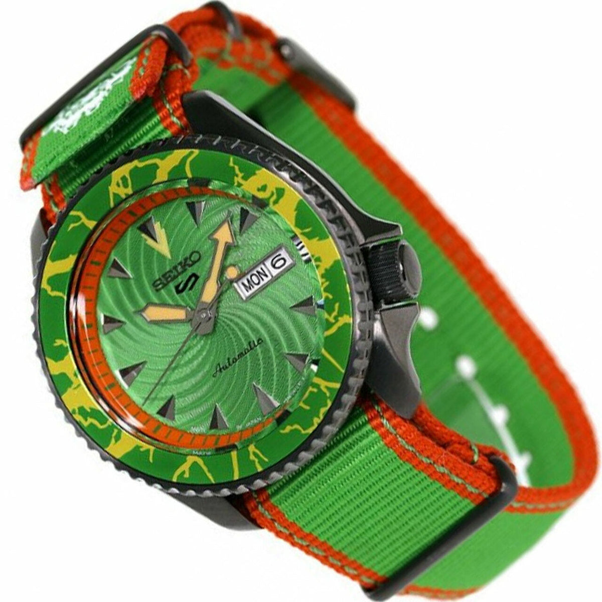 Seiko 5 Sports Street Fighter V Limited Edition Blanka Men&#39;s Watch SRPF23