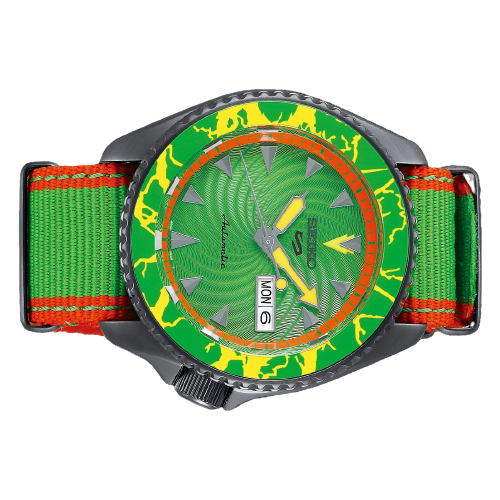 Seiko 5 Sports Street Fighter V Limited Edition Blanka Men&#39;s Watch SRPF23