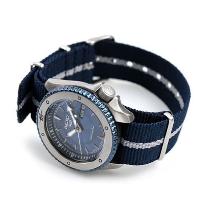 Seiko 5 Sports Sasuke Uchiha Limited Edition Men&#39;s Watch SRPF69