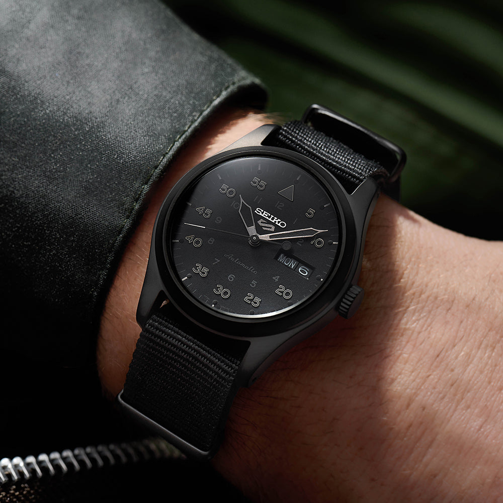 Seiko 5 Sports Stealth Automatic Mens Watch SRPJ11K1