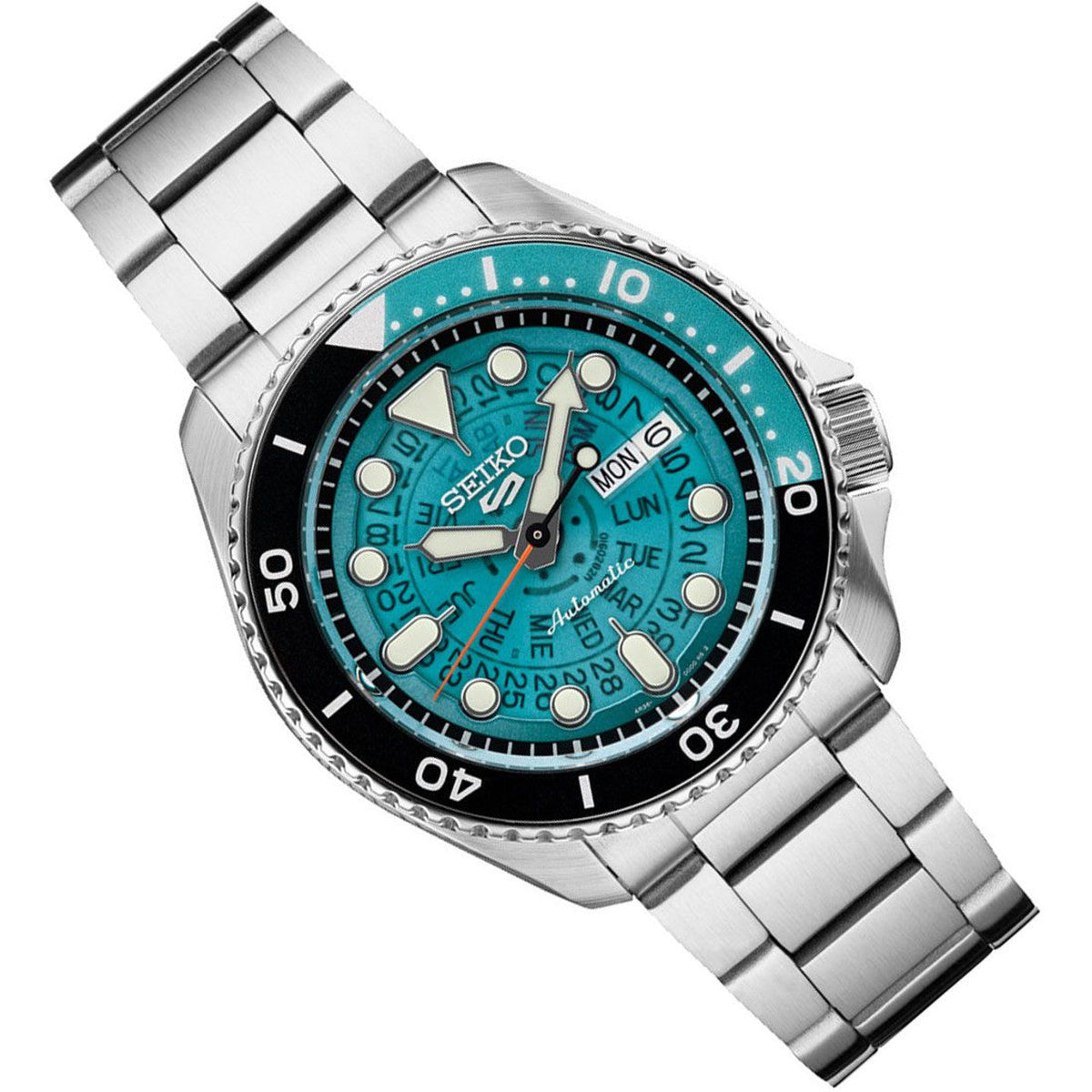 Seiko 5 Sports SKX Sports Skeleton Style Automatic Men&#39;s Watch SRPJ45K1