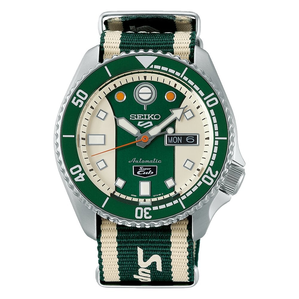 Seiko 5 Sports Honda Super Cub Limited Edition Automatic Men&#39;s Watch SRPJ49K1