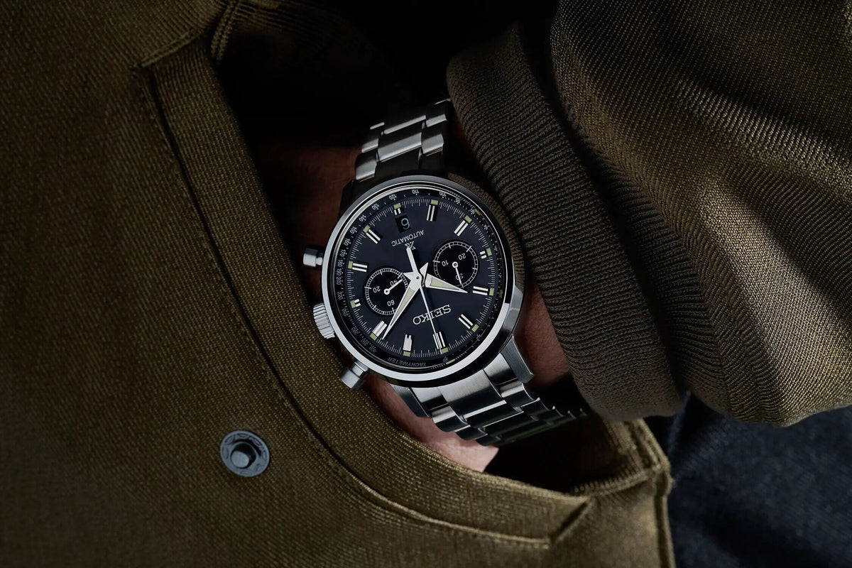 Seiko Prospex Speedtimer 1964 Automatic Chronograph Recreation Men&#39;s Watch SRQ037J1