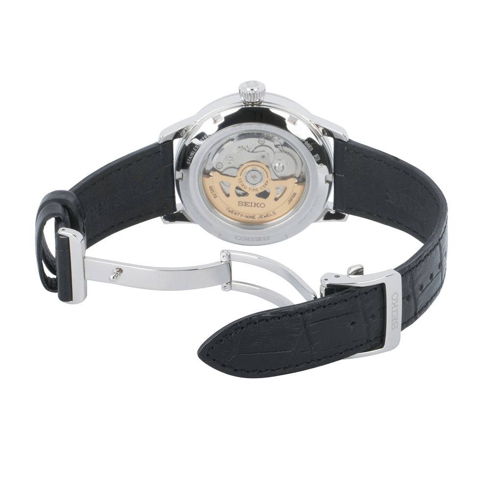 Seiko Presage Dark Gray Cocktail Time Espresso Martini Men&#39;s Watch SSA345J1