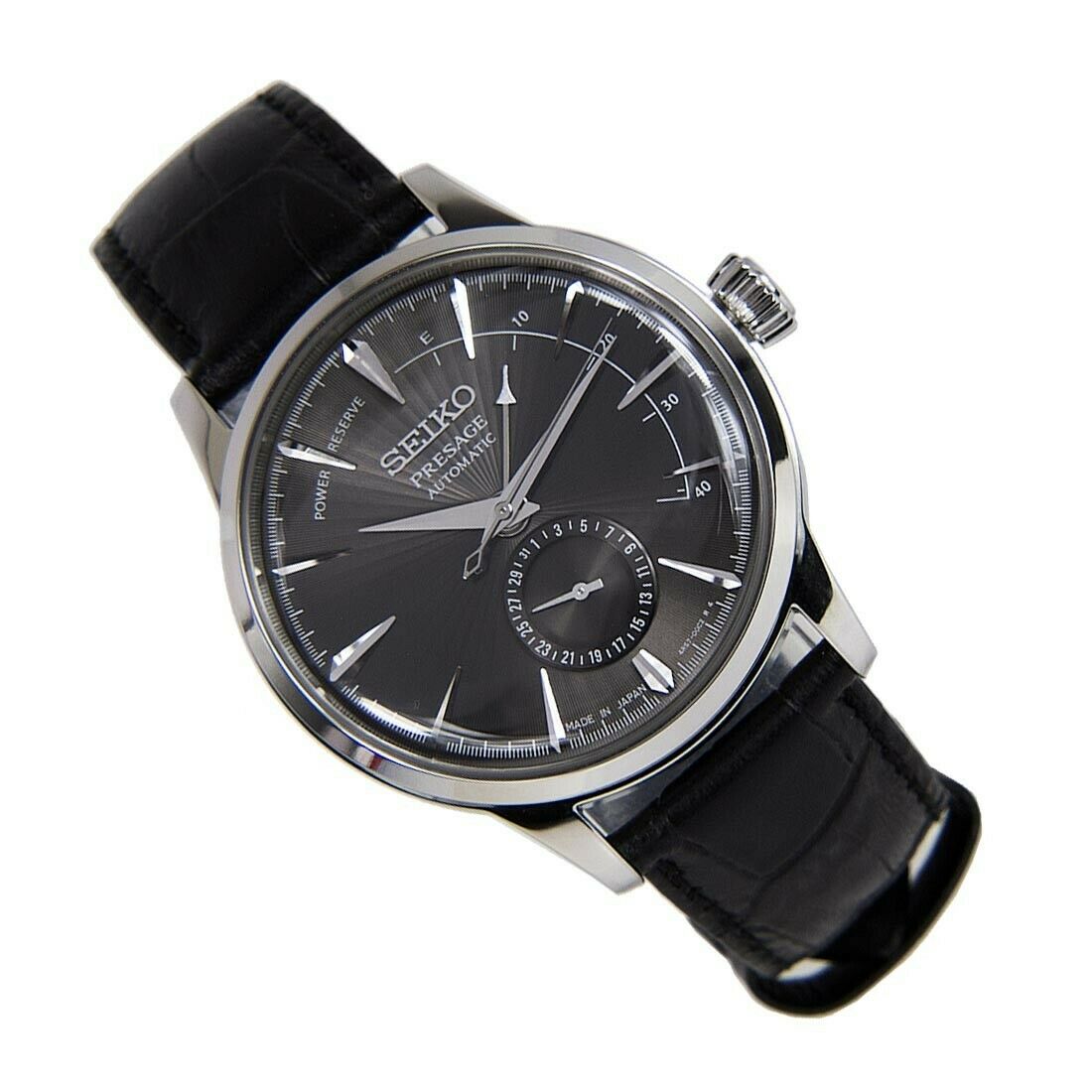 Seiko Presage Dark Gray Cocktail Time Espresso Martini Men&#39;s Watch SSA345J1