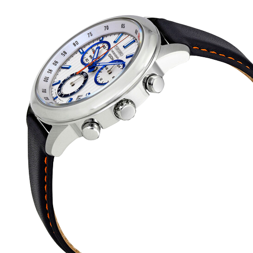 Seiko Quartz White Dial Chronograph Men&#39;s Watch SSB209