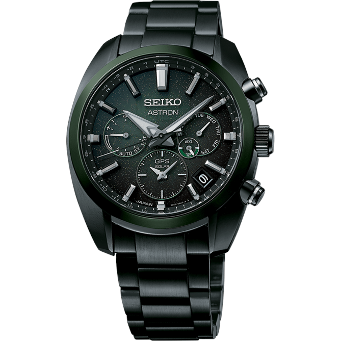 Seiko Astron The Green Nebula GPS Solar Men&#39;s Watch SSH079J1