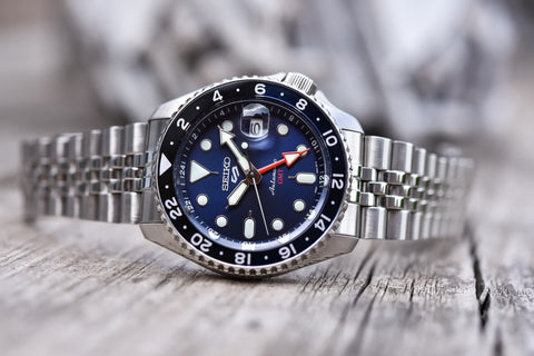 Seiko 5 Sports ‘Blueberry’ GMT Automatic Men's Watch SSK003K1