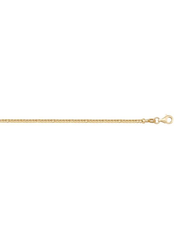 14k Yellow Gold Franco 1.0 mm Italian Chain