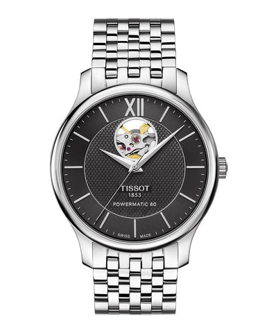 Tissot Tradition Powermatic 80 Open Heart Men's Watch T0639071105800