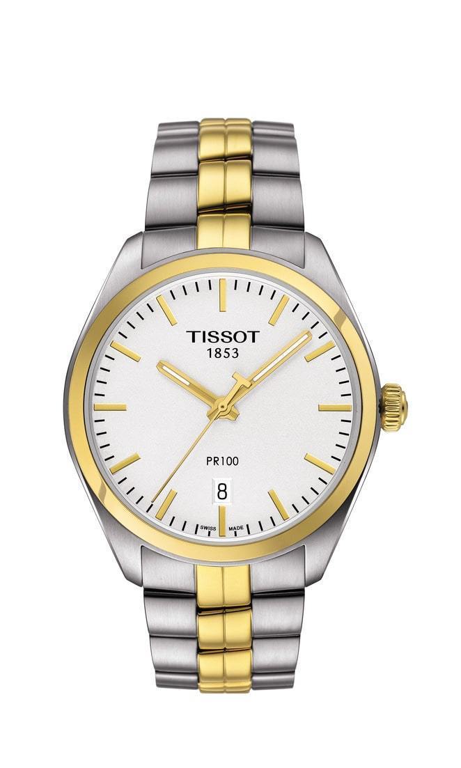 Tissot Quartz Silver Dial Two-Tone Men&#39;s Watch T1014102203100