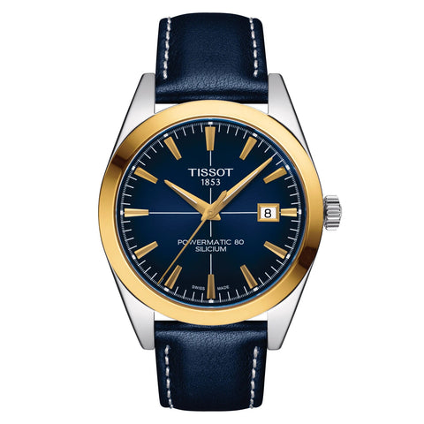 Tissot Gentleman Powermatic 80 Siliciu Solid 18K Gold Bezel Automatic Men's Watch T9274074604101