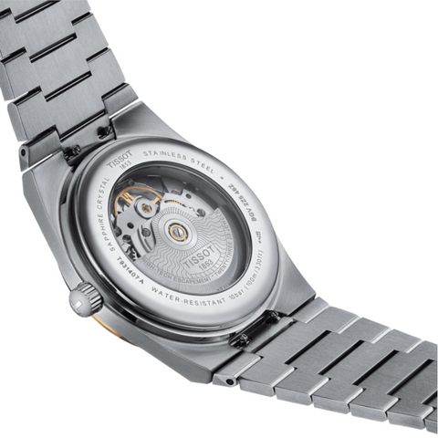 Tissot PRX Powermatic 80 Steel and 18K Gold Bezel Automatic Mens Watch T9314074103101