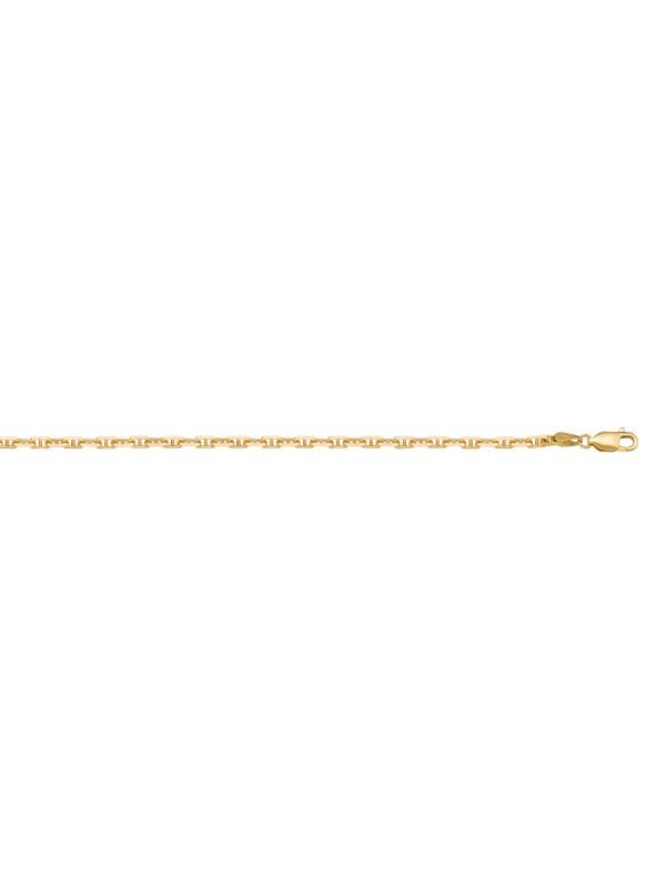 10k, 14k Yellow Gold Anchor Link 1.4 mm Italian Chain