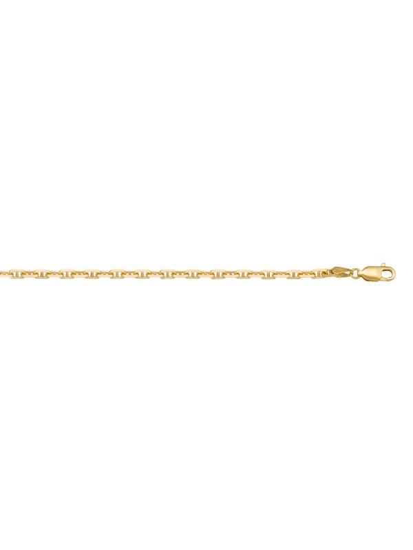 10k, 14k Yellow Gold Anchor Link 1.7 mm Italian Chain