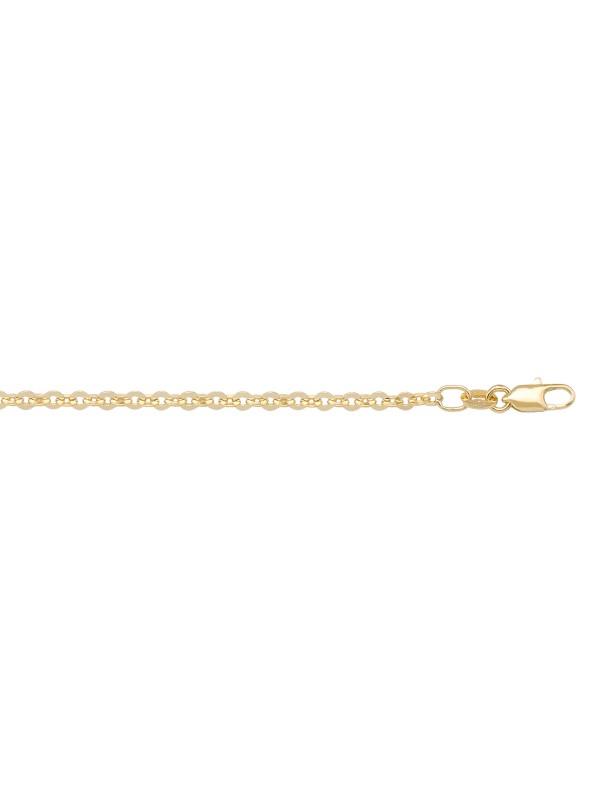 10k, 14k Yellow Gold Cable 1.7 mm Italian Chain