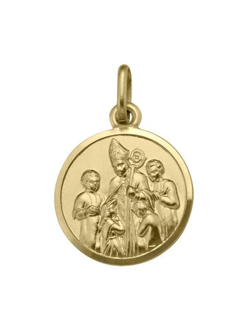 10, 14 Karat Yellow Gold Medium Solid Confirmation Medalion