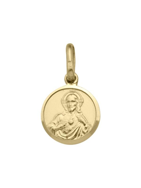 10 Karat Yellow Gold Solid Scapular Medalion