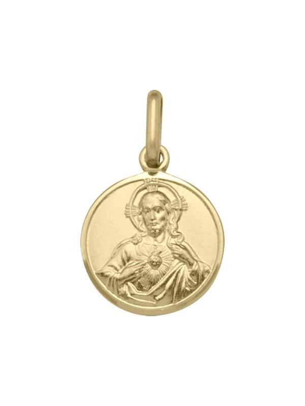 10 Karat Yellow Gold Solid Scapular Medalion