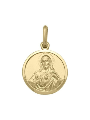 10 Karat Yellow Gold Solid Scapular Medalion