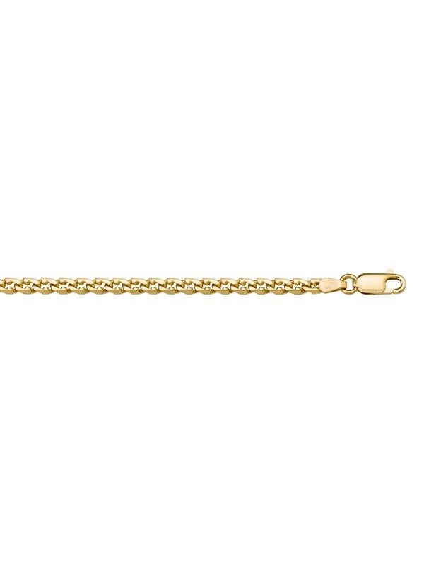 14k Yellow Gold L.F Link 3.3 mm Italian Bracelet