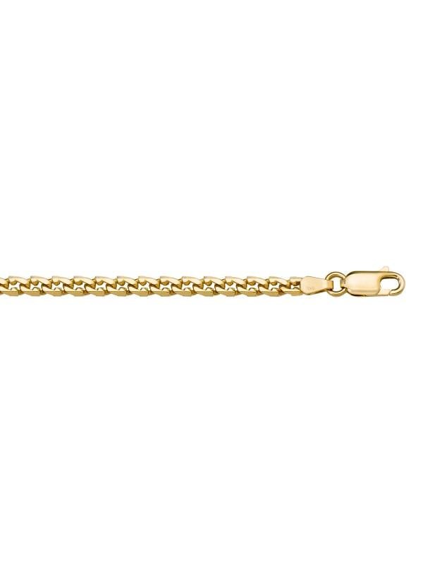 14k Yellow Gold L.F Link 4.0 mm Italian Bracelet