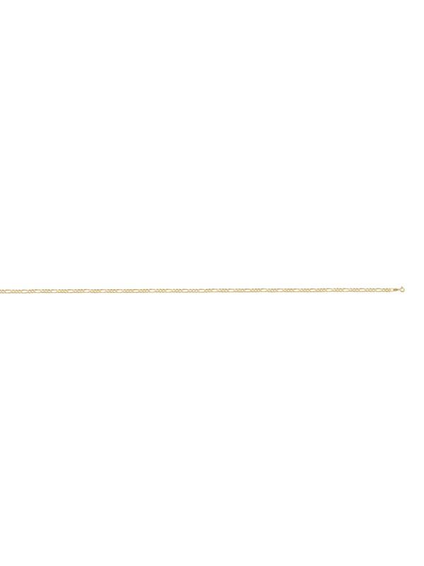 10k, 14k Yellow Gold Figaro Link 1.2 mm Italian Chain