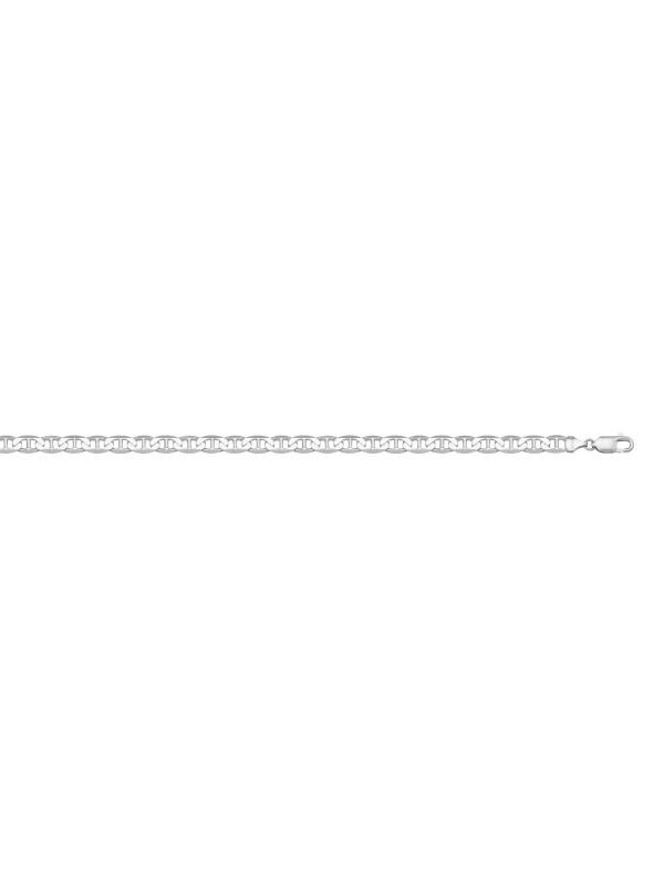 10k, 14k White Gold Flat Anchor 2.6 mm Italian Chain