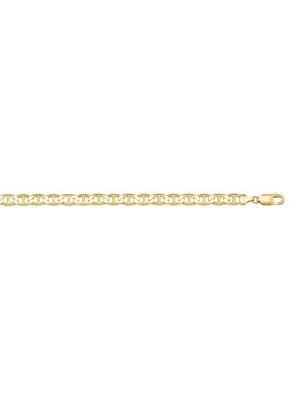 10k, 14k Yellow Gold Flat Anchor 3.8 mm Italian Bracelet