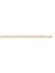 10k, 14k Yellow Gold Flat Anchor 3.8 mm Italian Bracelet