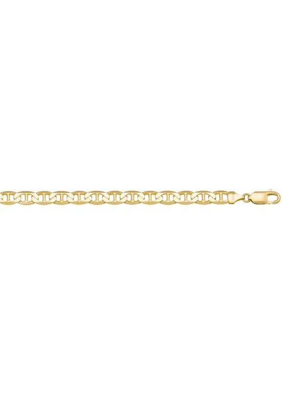 10k, 14k Yellow Gold Flat Anchor 4.6 mm Italian Bracelet
