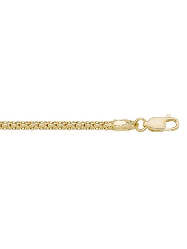 14k Yellow Gold PopCorn 2.8 mm Italian Chain