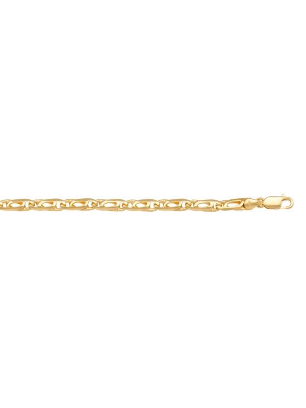 10k, 14k Yellow Gold Tiger Eye 3.0 mm Italian Chain