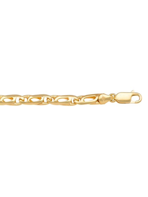 10k, 14k Yellow Gold Tiger Eye 5.5 mm Italian Chain