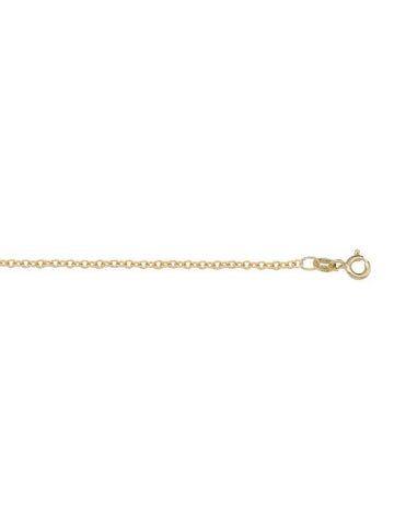 10k Yellow Gold Open Cable 1.5 mm Light Plated Italian Chain