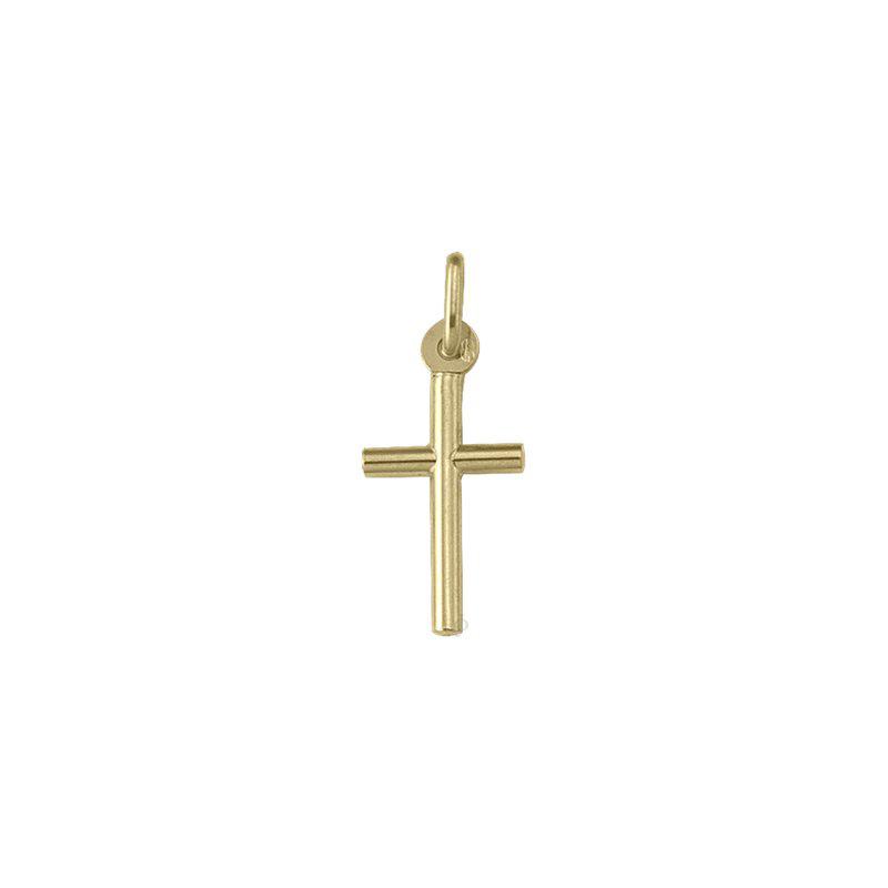 10k, 14k Yellow Gold Religious Classic Italian Cross Pendant