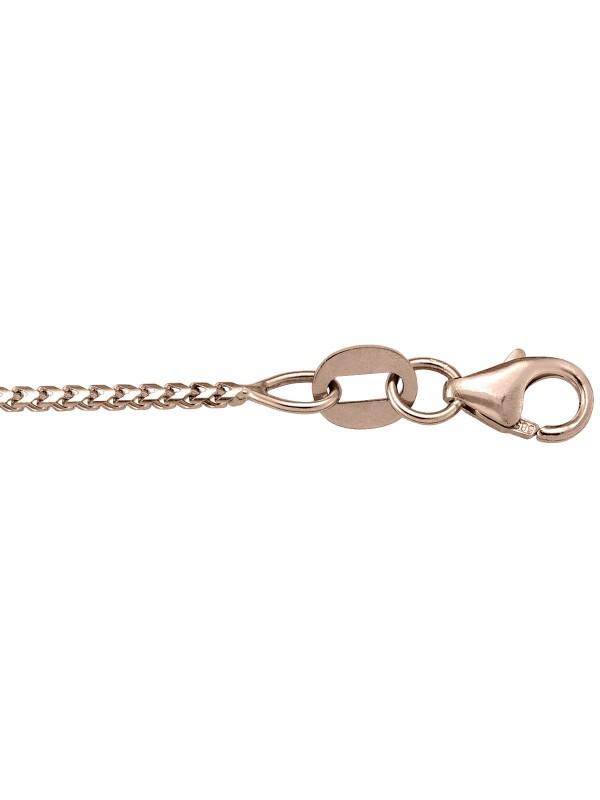 14k Rose Gold Franco 1.0 mm Italian Chain