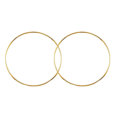 10K Yellow Gold 42mm Sleeper Earrings
