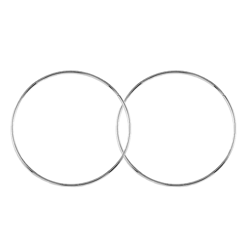 10K White Gold 42mm Sleeper Earrings