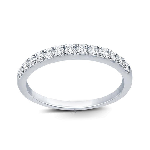 10K White Gold 0.20TDW Diamond Shared Claw Band